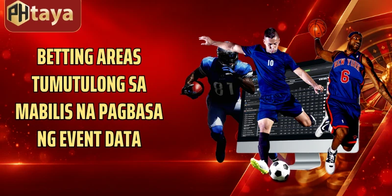Betting areas tumutulong sa mabilis na pagbasa ng event data
