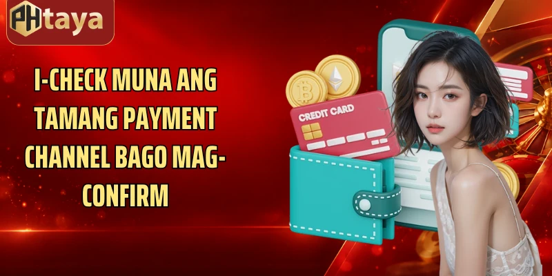 I-check muna ang tamang payment channel bago mag-confirm