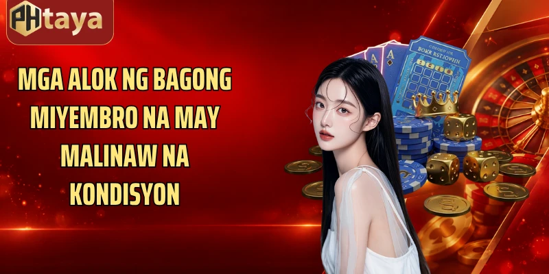 Mga alok ng bagong miyembro na may malinaw na kondisyon